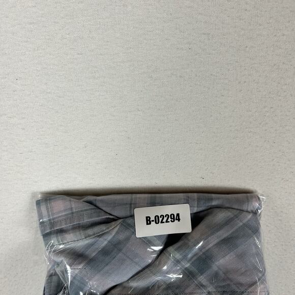 Rails Long Sleeve Button Up 100% Linen Shirt Mens Medium Blue Plaid Havana Jewel - Picture 14 of 14